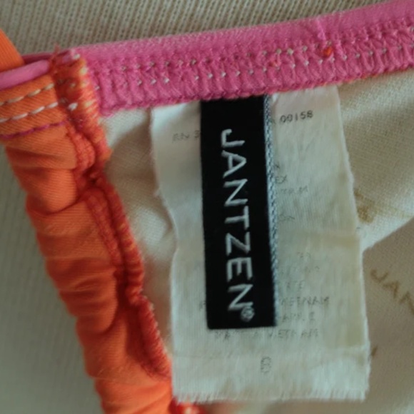 1990's Orange Jantzen Halter Neck Bikini - Picture 4 of 6